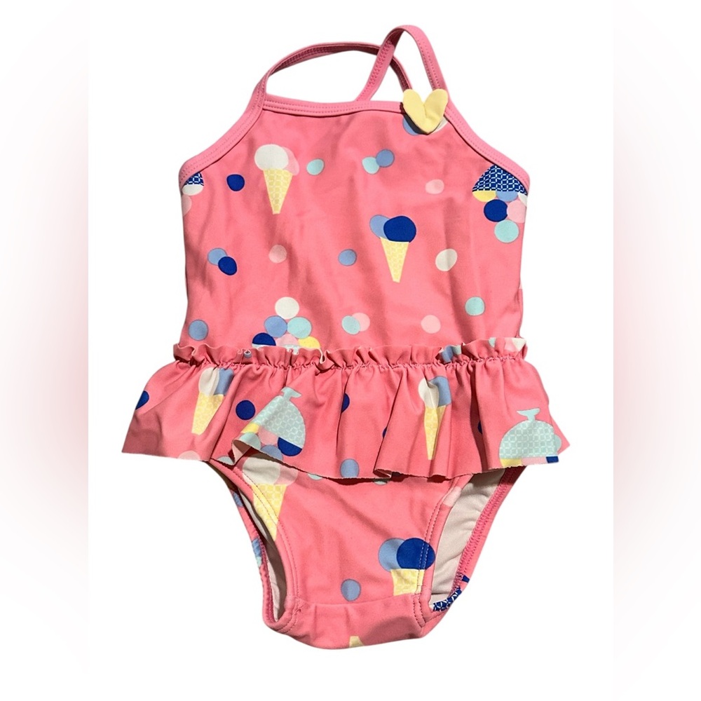 Hanna Andersson One Piece Ice Cream Swimsuit size 60 (3-6 month)